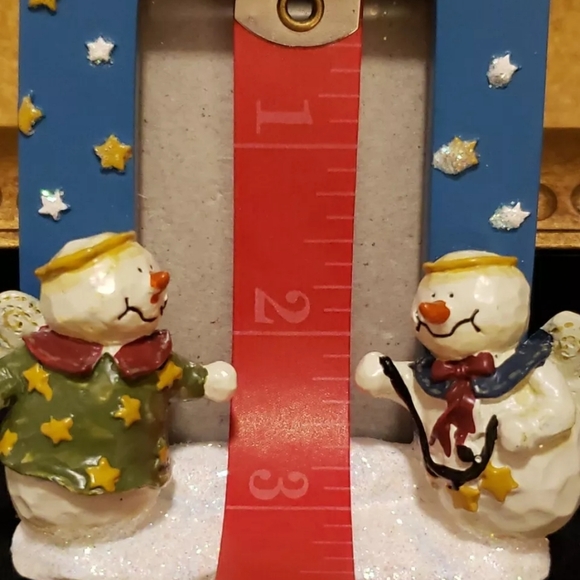 Snowman Christmas Holiday Photo Ornament Frame Or Free Standing Frame - Picture 5 of 7
